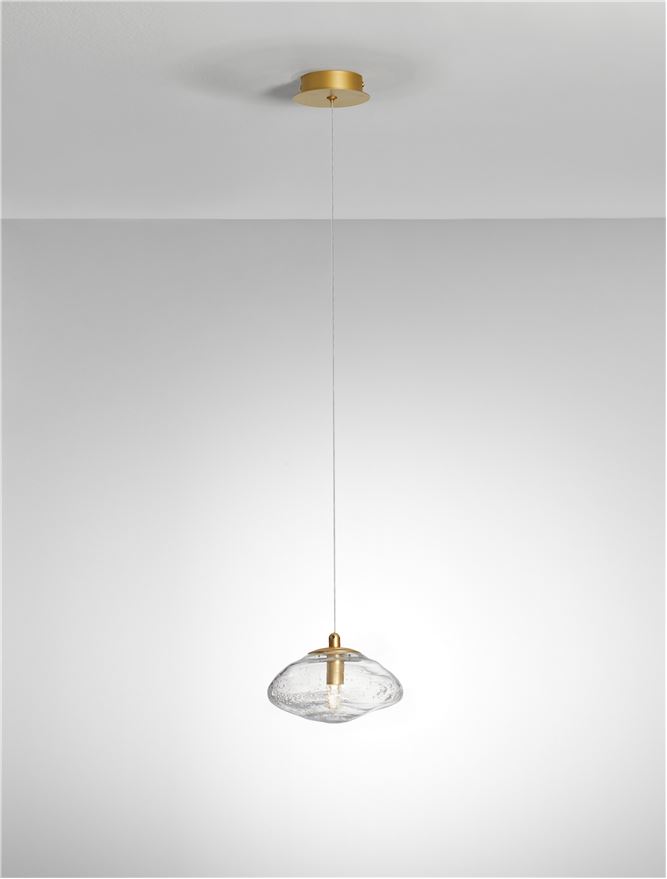 Pendul de interior King - Art. 9006045, Nova Luce, Alamă/Auriu