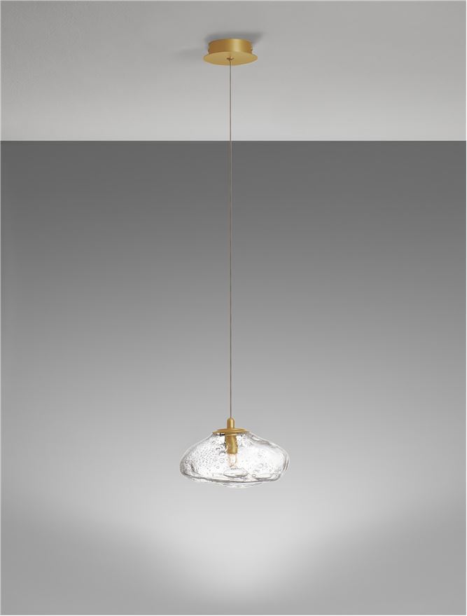 Pendul de interior King - Art. 9006046, Nova Luce, Alamă/Auriu