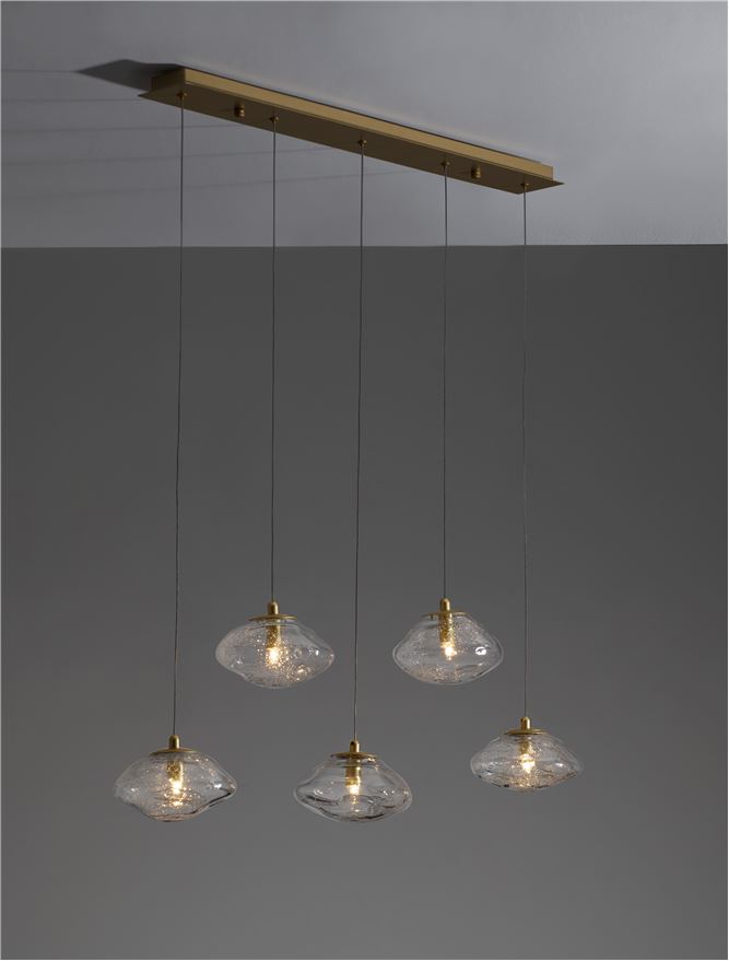 Suspensie de interior King - Art. 9006050, Nova Luce, Alamă/Auriu