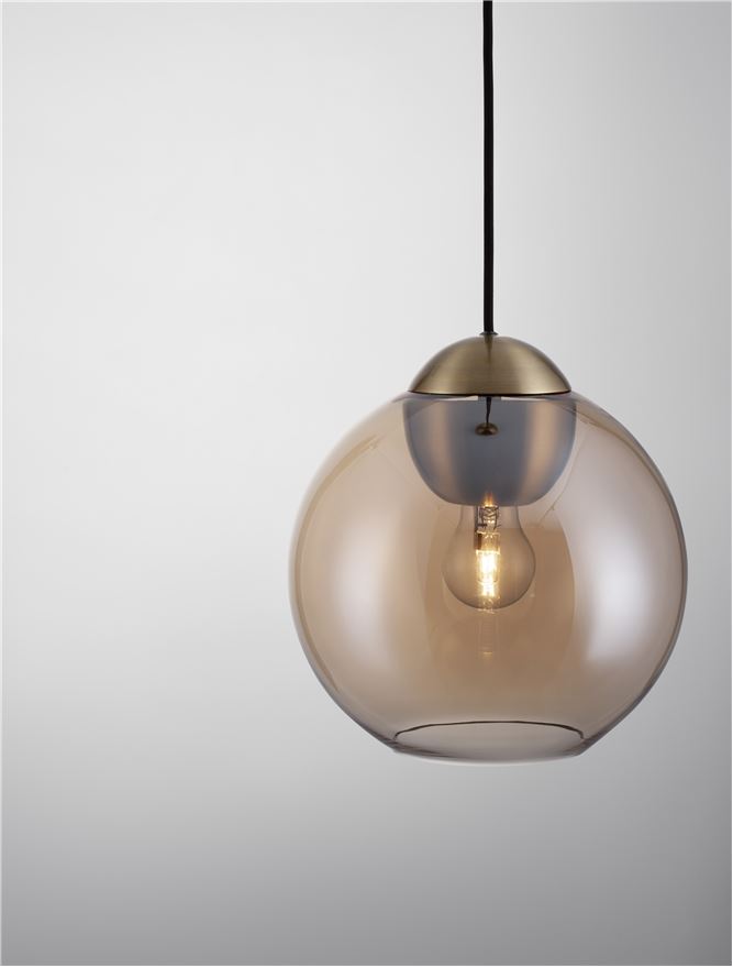 Pendul de interior Midori - Art. 9009239, Nova Luce, Chihlimbar