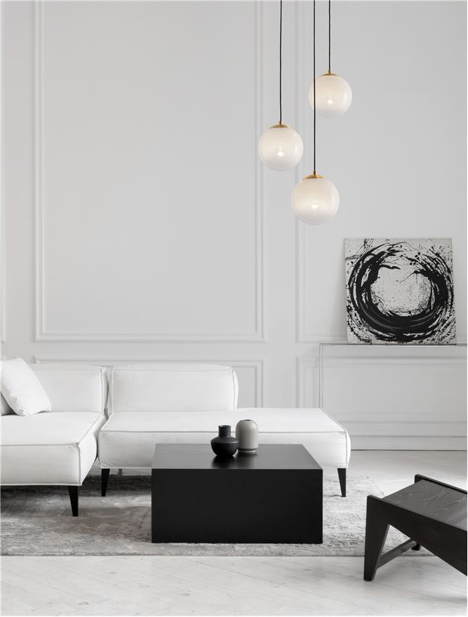 Suspensie de interior Vita - Art. 9028841, Nova Luce, Alamă/Alb