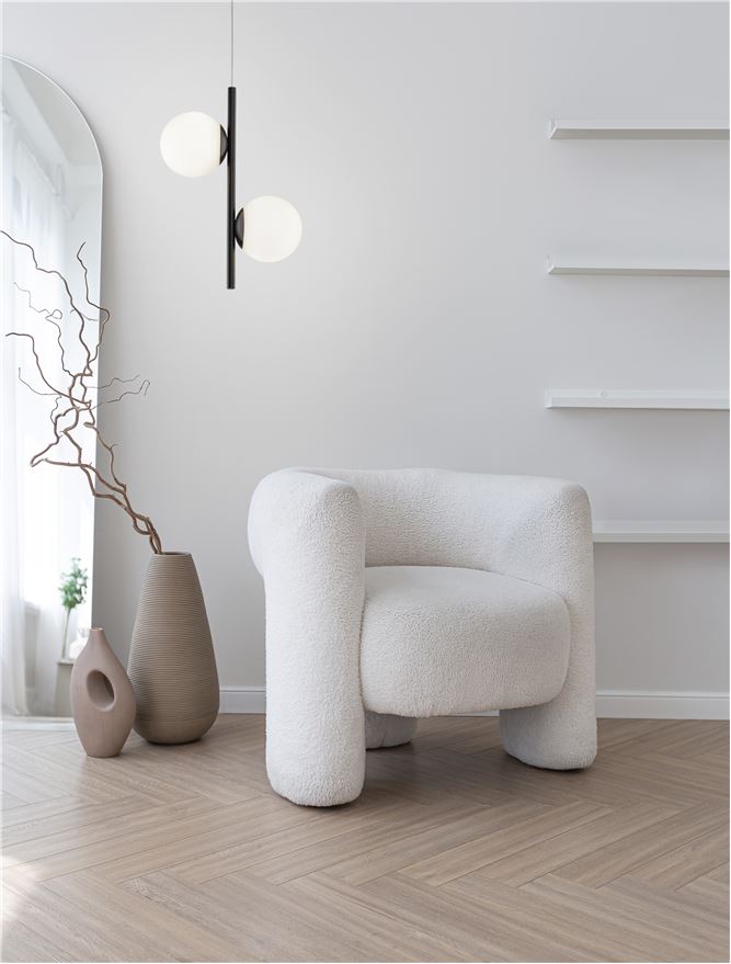 Pendul de interior Nuvole - Art. 9061436, Nova Luce, Alb/Negru