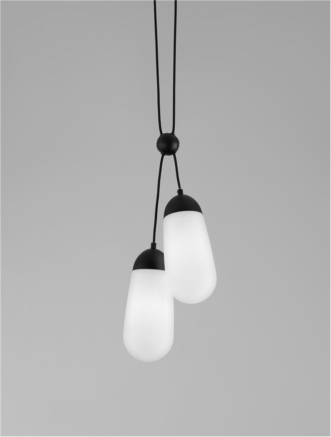 Suspensie de interior Blaky - Art. 9092825, Nova Luce, Alb/Negru