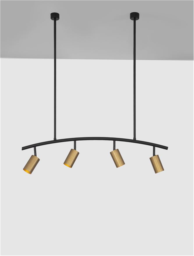 Suspensie de interior Pogno - Art. 9111457, Nova Luce, Negru/Auriu