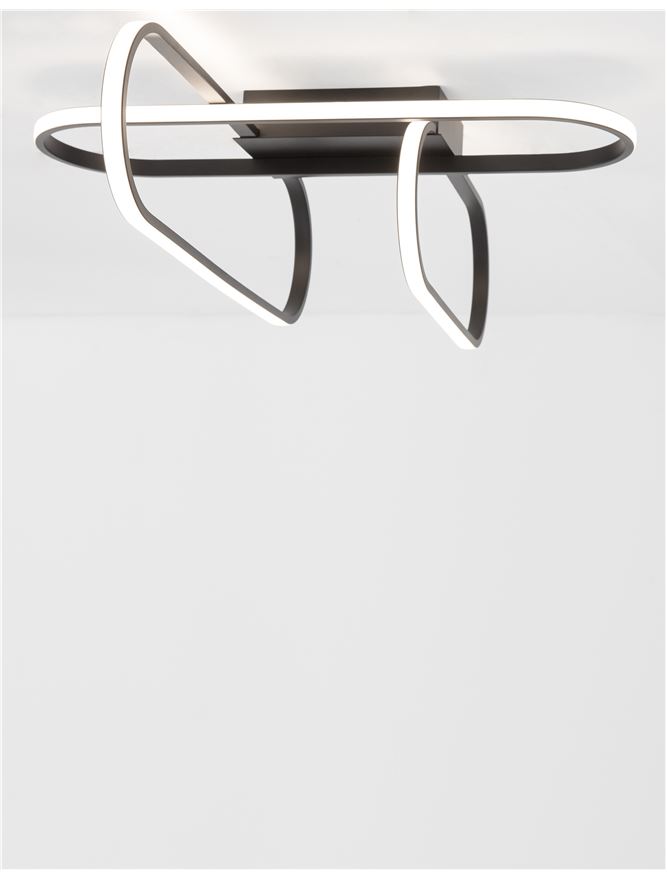 Plafonieră de interior Arte - Art. 9113841, Nova Luce, Negru