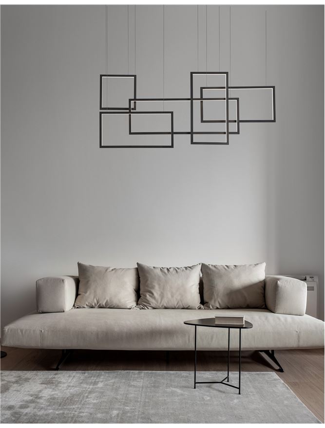 Suspensie de interior Cornice - Art. 9142765, Nova Luce, Negru