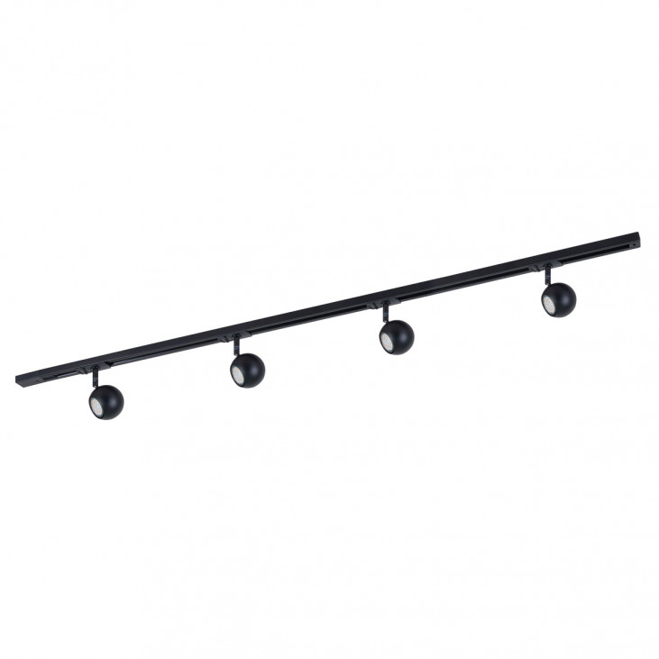 Plafonieră cu spoturi de interior Marvi TR Blake - Art. 920421-4-BL-SET, Italux, Negru
