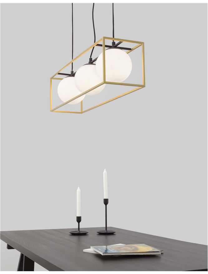 Suspensie de interior Juliet - Art. 9206402, Nova Luce, Auriu/Alb
