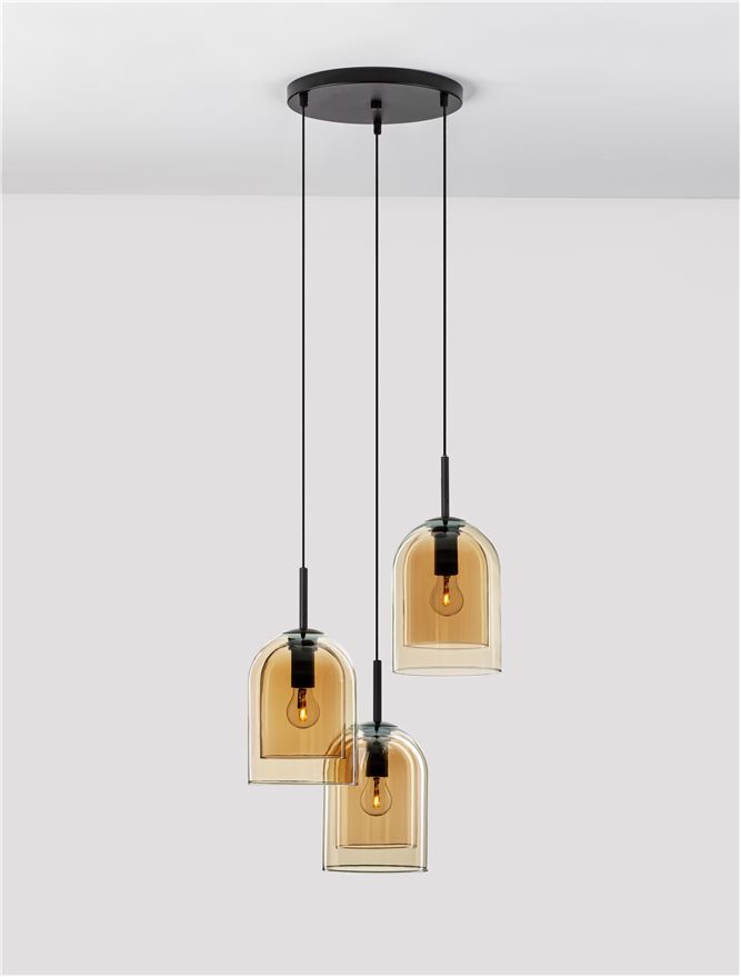 Suspensie de interior Velor - Art. 9236735, Nova Luce, Șampanie/Negru