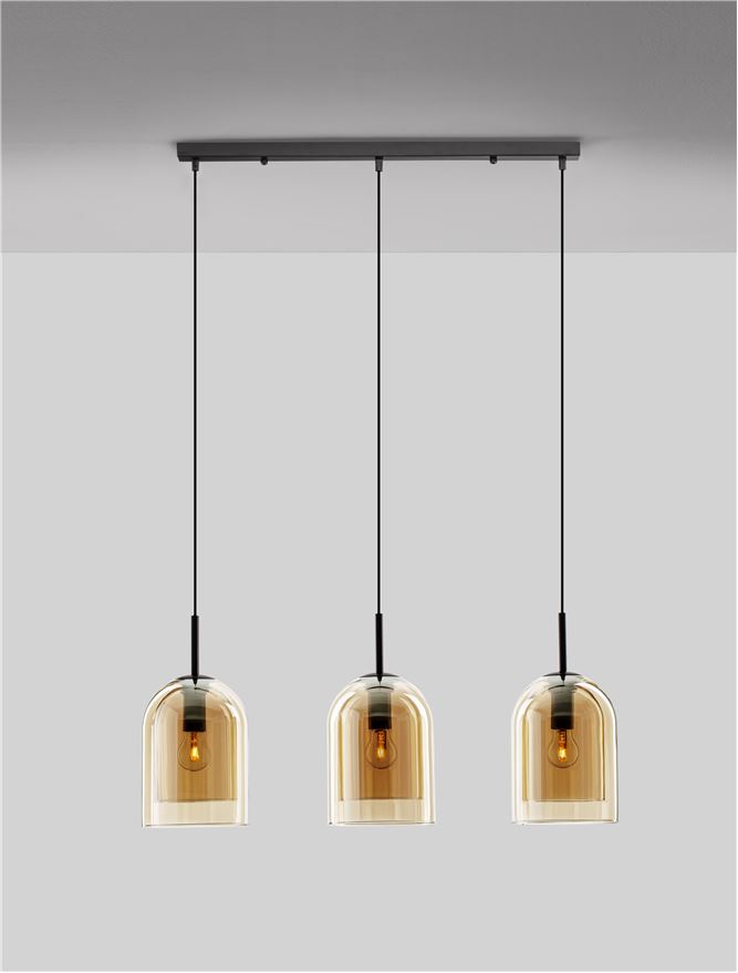 Suspensie de interior Velor - Art. 9236740, Nova Luce, Șampanie/Negru
