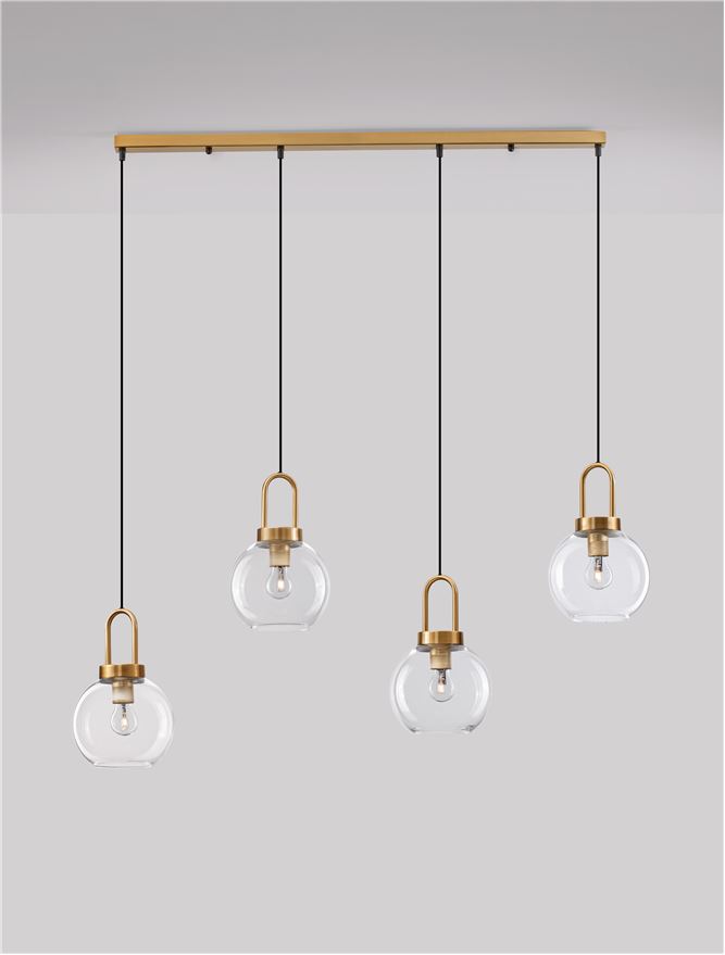 Suspensie de interior Irvine - Art. 9241180, Nova Luce, Alamă