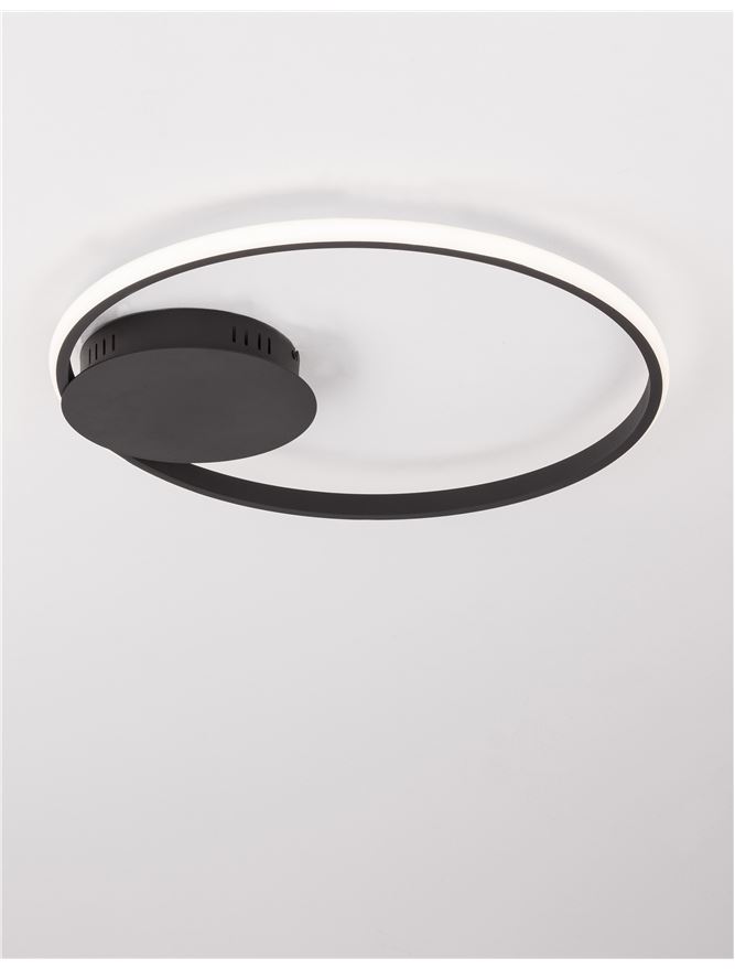 Plafonieră de interior Fuline dimmabil - Art. 9348073, Nova Luce, Negru