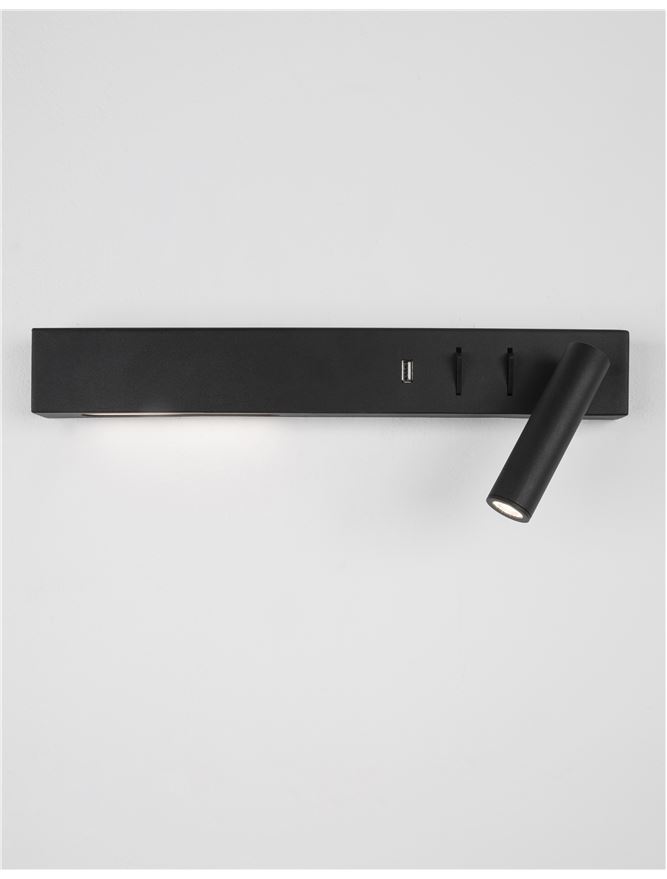 Aplică de interior Vida - Art. 9533521, Nova Luce, Negru