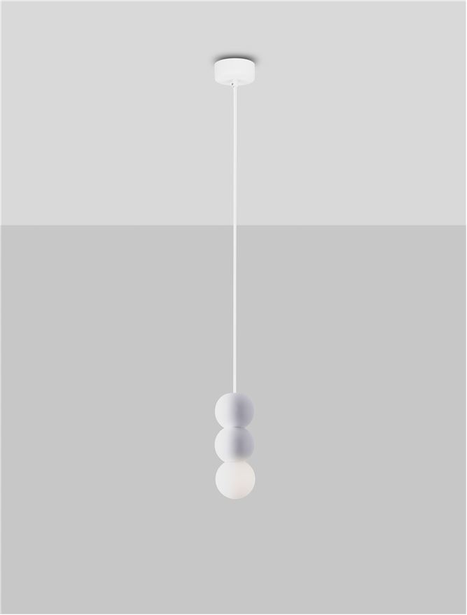 Pendul de interior Zero - Art. 9577020, Nova Luce, Alb