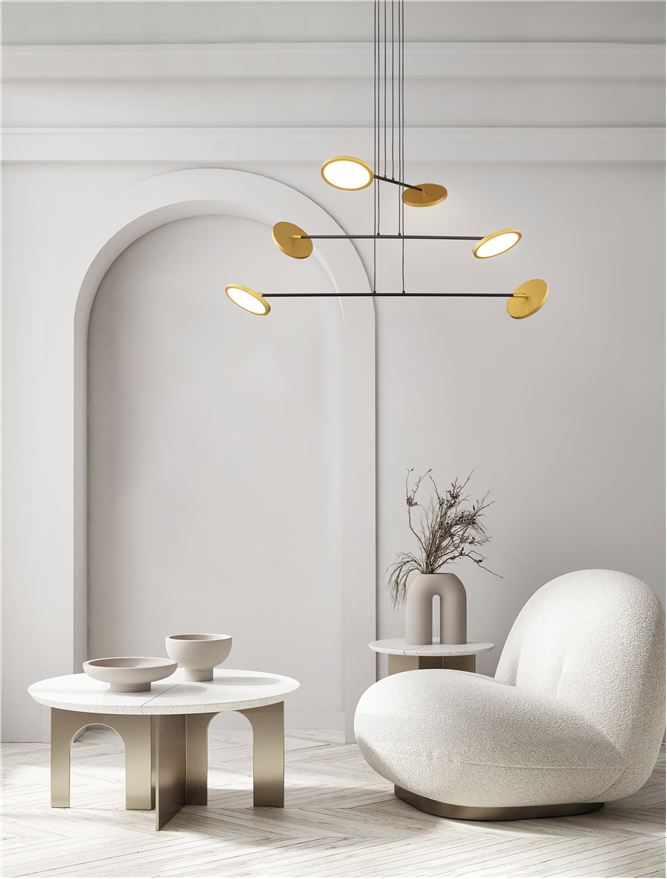 Suspensie de interior Scope - Art. 9695255, Nova Luce, Auriu