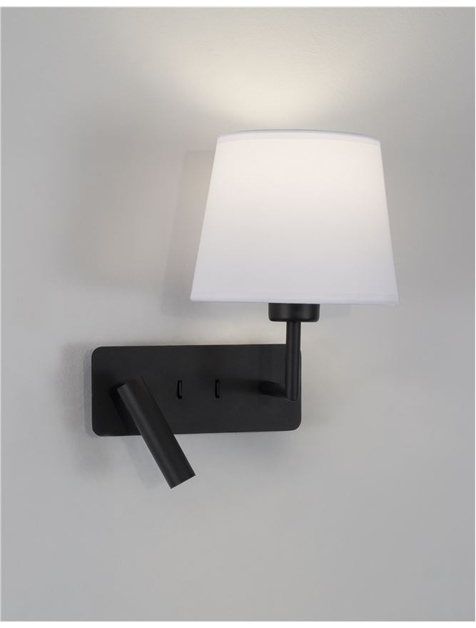 Aplică de interior Savona - Art. 9919151, Nova Luce, Alb/Negru
