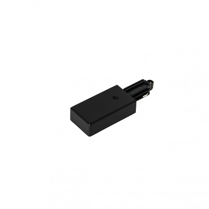 Conector de alimentare stânga pentru șină monofazată - Art. HT-L01/LT/BL, Italux, Negru