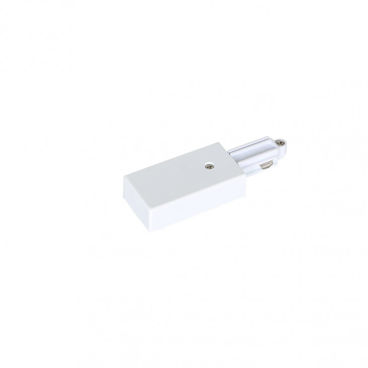 Conector de alimentare stânga pentru șină monofazată - Art. HT-L01/LT/WL, Italux, Alb