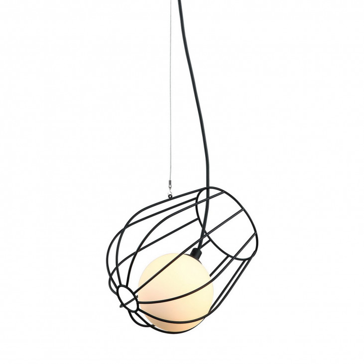 Pendul de interior Melisa - Art. MDM-3942/1BK, Italux, Negru/Alb