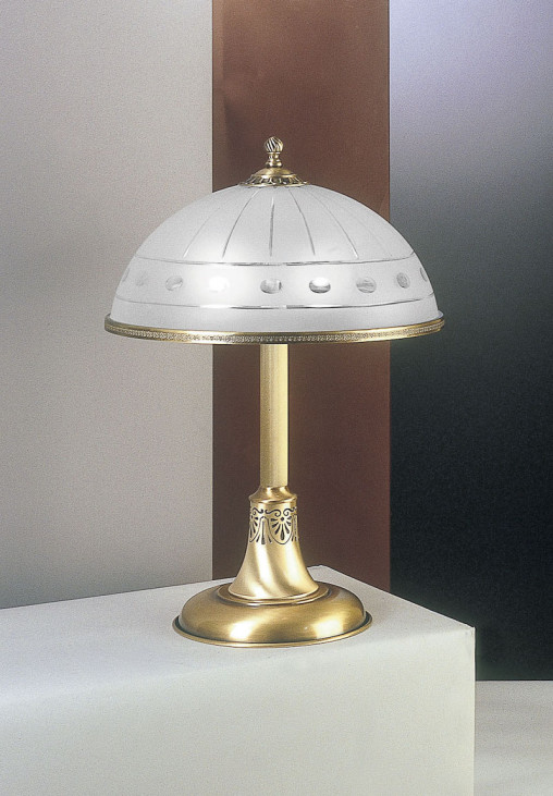 Veioză de interior Reccagni Angelo 1830 - Art. P.1830, Italux, Alamă/Alb