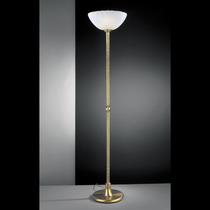 Lampadar de interior Reccagni Angelo 5650 - Art. PN.5650/1, Italux, Alamă/Alb