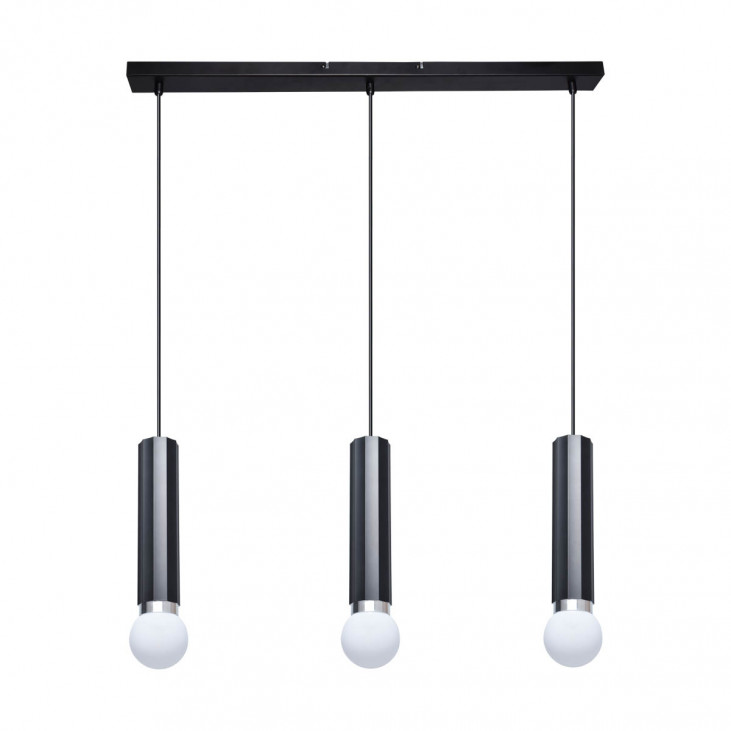 Suspensie de interior Macera - Art. PND-33849-3-BK, Italux, Negru