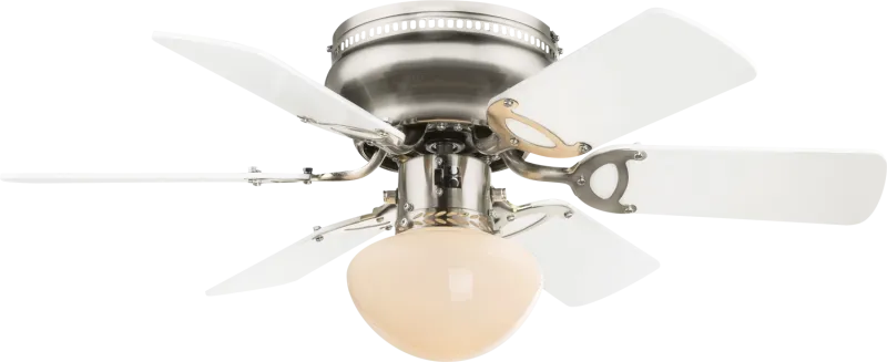 Ventilator de interior UGO - Art. 0307W, Globo, Nichel/Alb