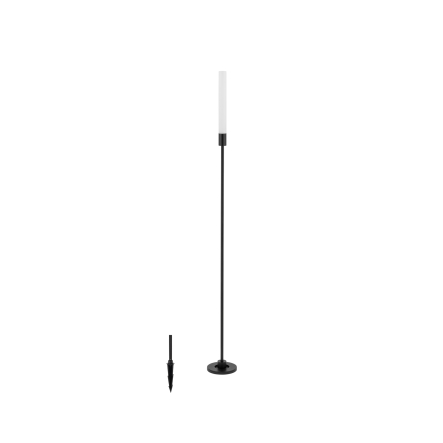 Stâlp de exterior ZOLA LED M - Art. 11545, Nowodvorski, Negru/Alb