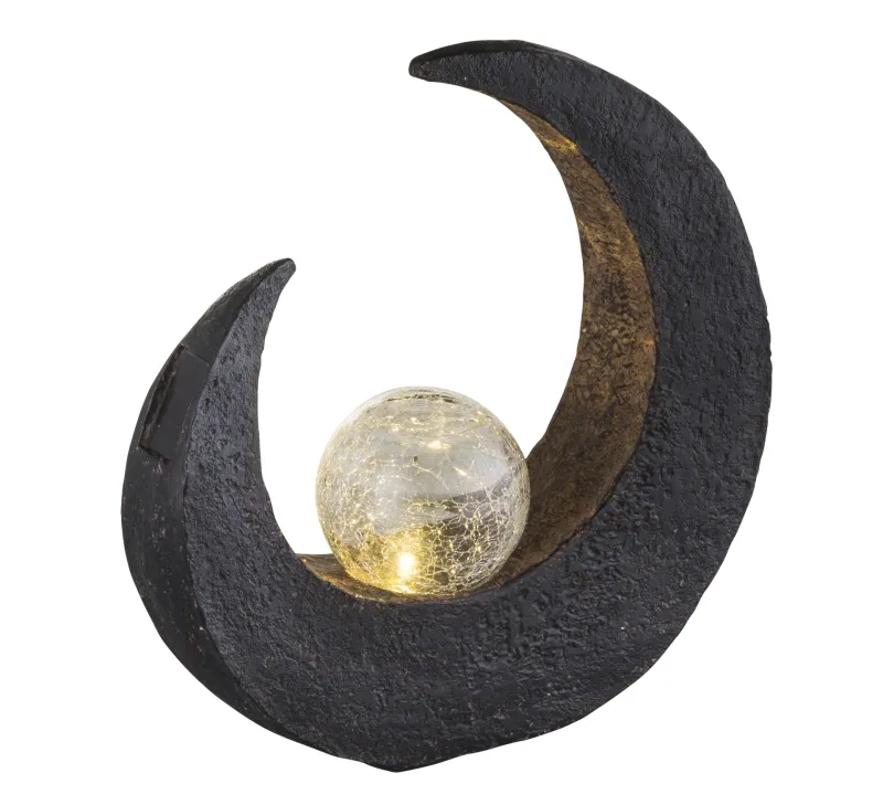 Lampă solară - Art. 33469, Globo, Negru