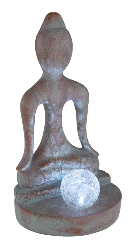 Figurină solară - Art. 33569, Globo, Gri