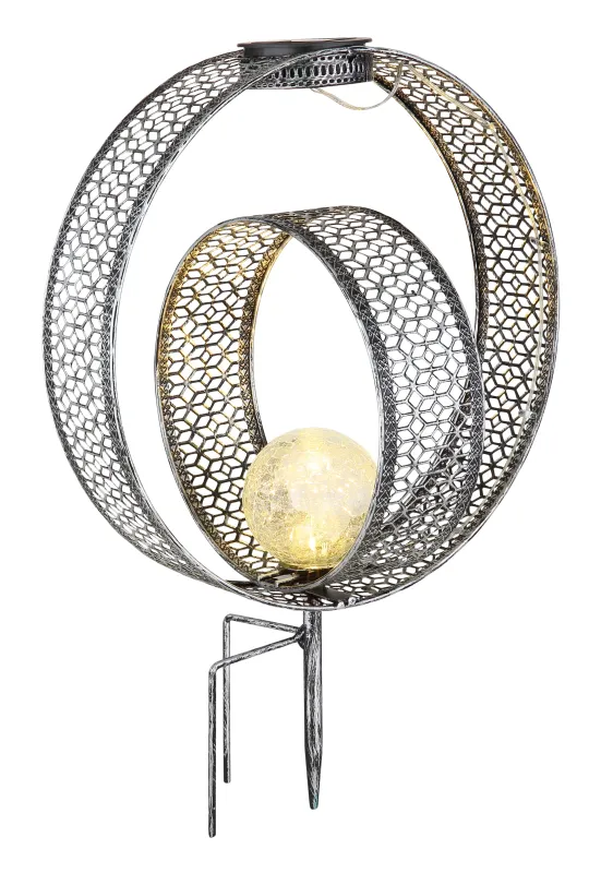 Stâlp solar pichet - Art. 33644, Globo, Argintiu
