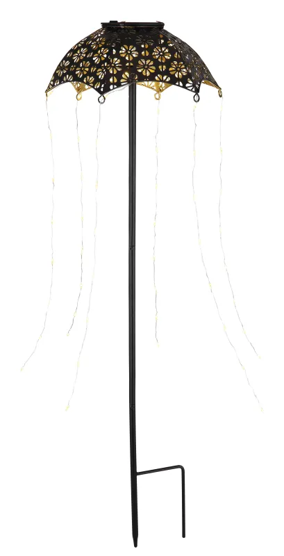 Stâlp solar pichet umbrelă - Art. 336525, Globo, Negru