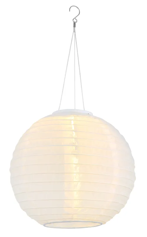Lampion solar - Art. 339700W, Globo, Alb