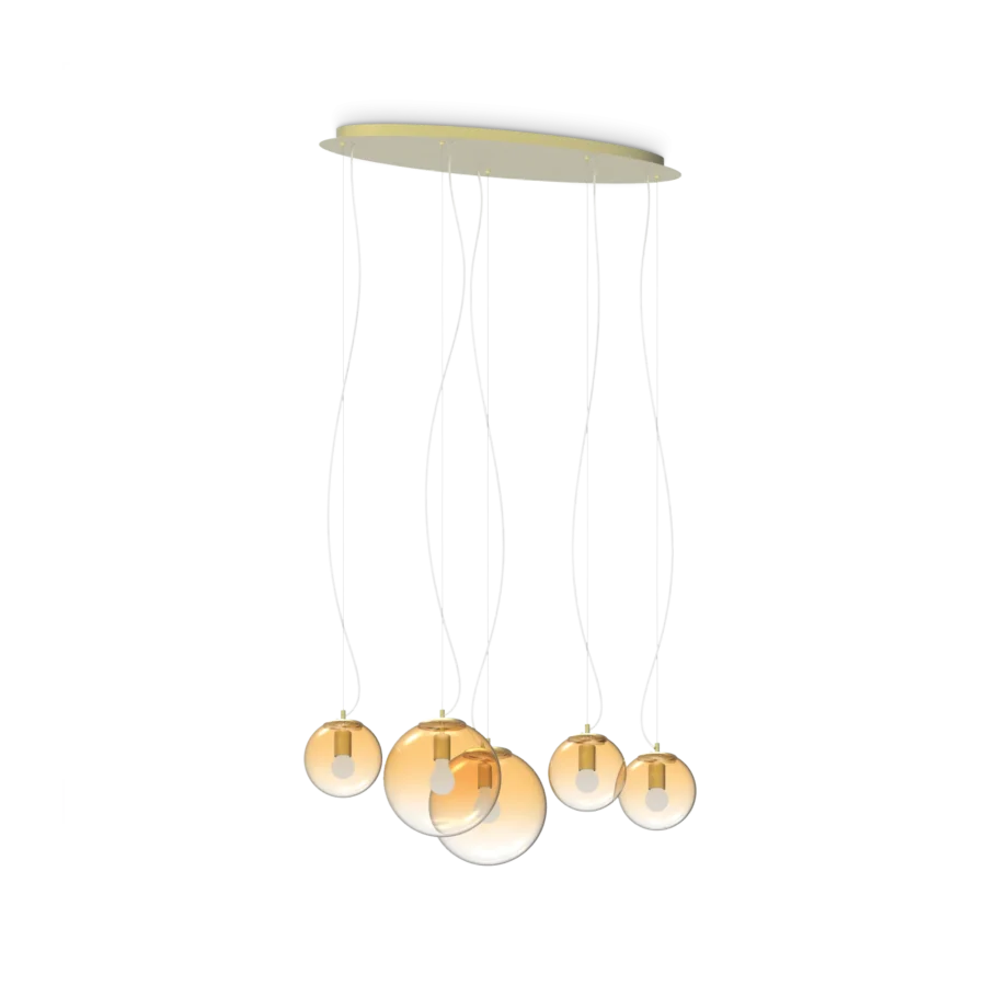Suspensie de interior MAPA CLEAR - Art. 346588, Ideal Lux, Chihlimbar