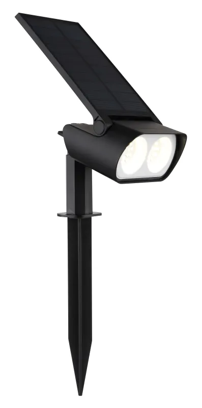 Lampă solară - Art. 36020, Globo, Negru/Transparent
