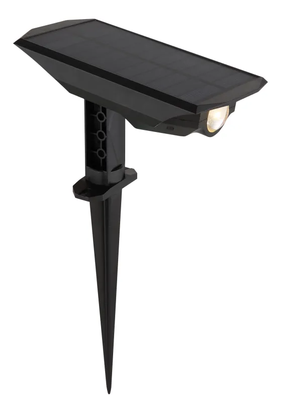 Lampă solară pichet - Art. 36021, Globo, Negru/Transparent