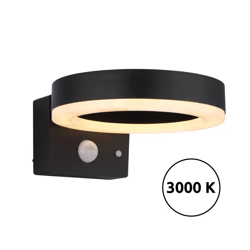 Aplică solară - Art. 36507, Globo, Negru
