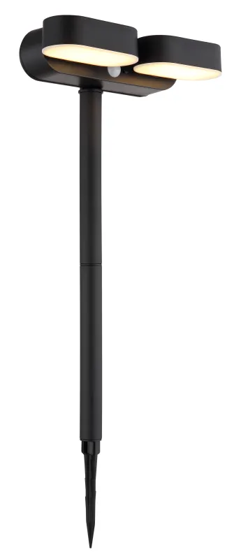 Stâlp solar pichet - Art. 36509, Globo, Negru