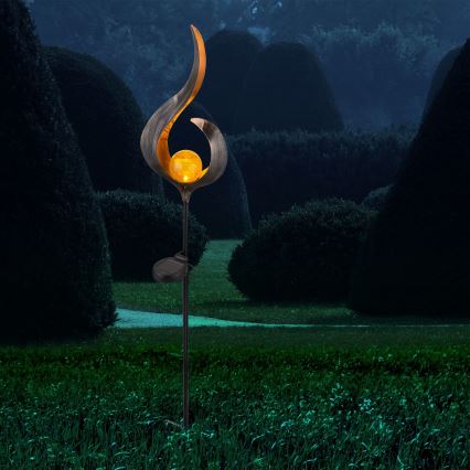 Stâlp solar pichet - Art. 33465, Globo, Bronz/Auriu