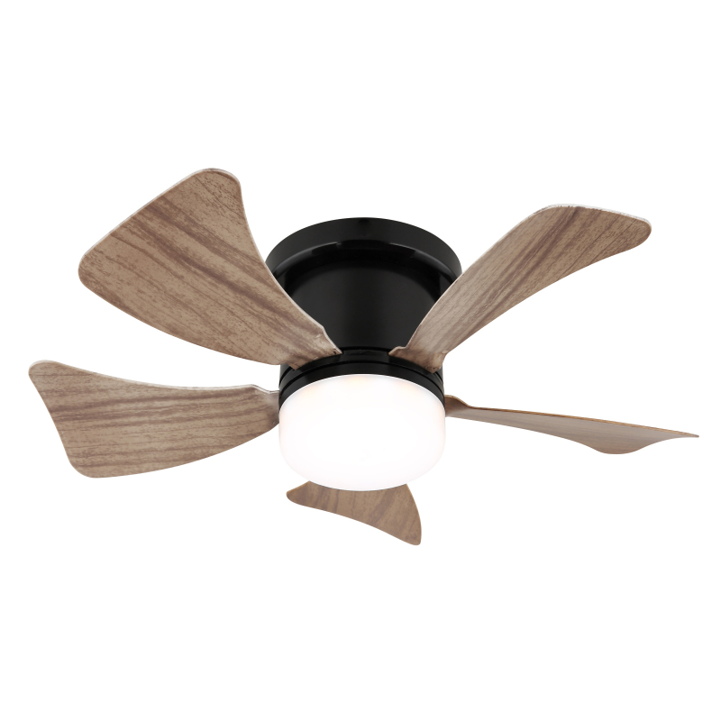 Ventilator de interior HINES - Art. 03609H, Globo, Negru/Lemn