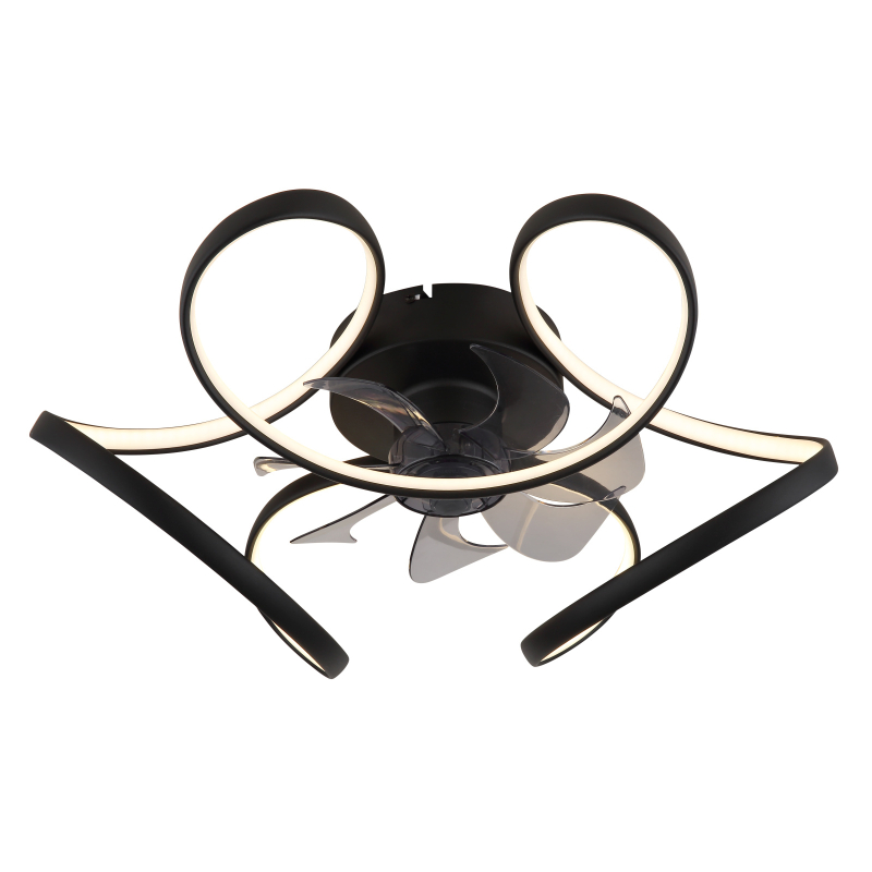 Ventilator de interior LORIS - Art. 03638, Globo, Negru