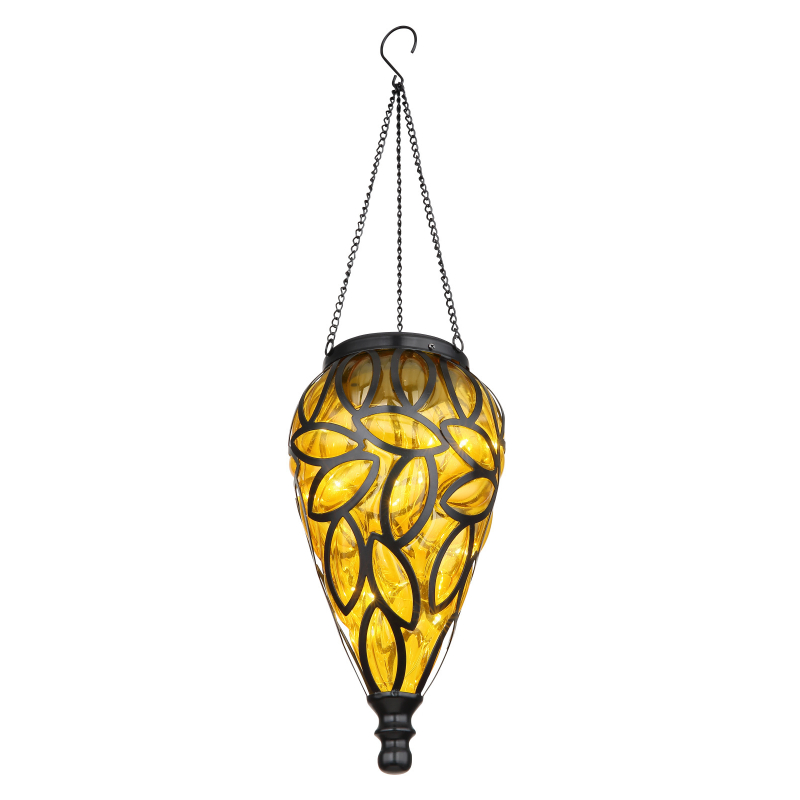 Lampă solară - Art. 36131A, Globo, Negru/Transparent