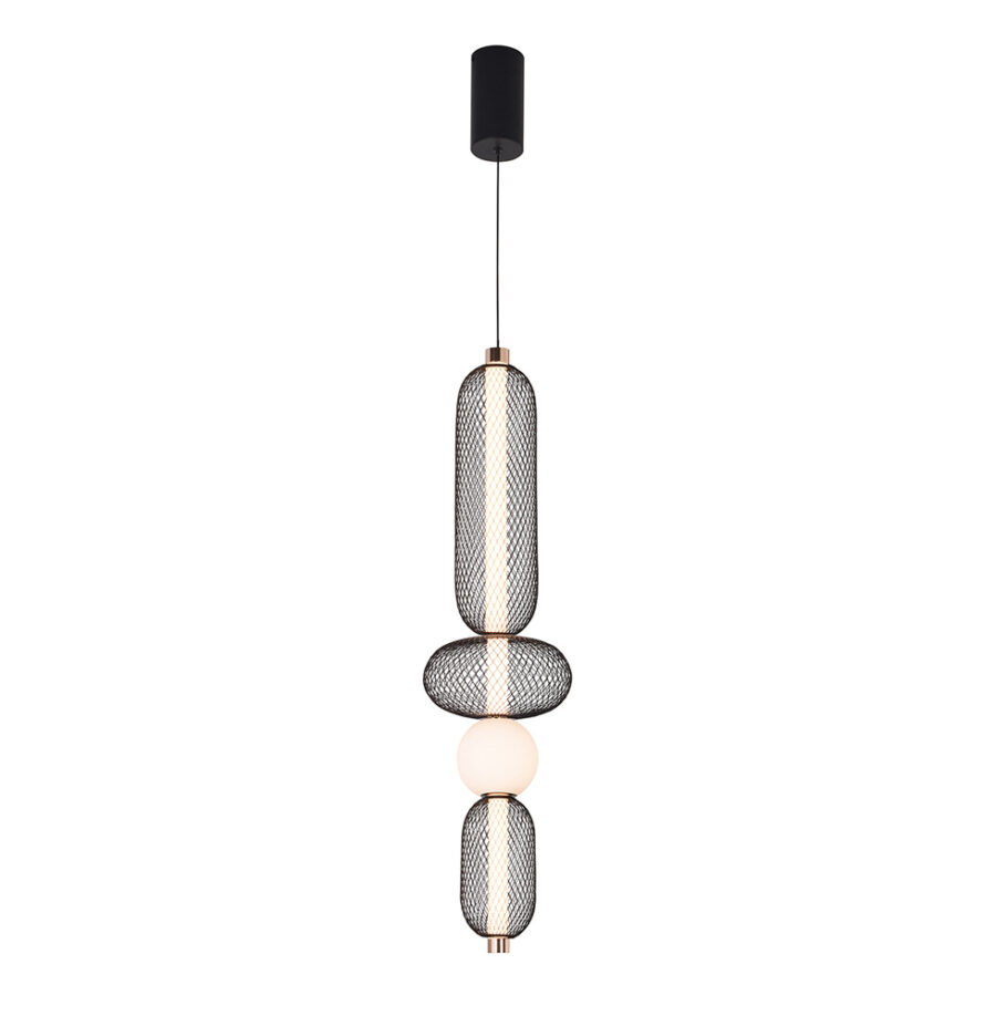 Pendul de interior Margot - Art. 4311500, Viokef, Negru/Auriu