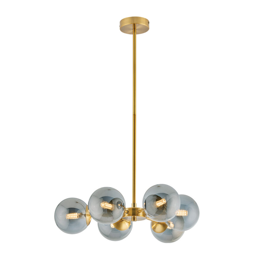 Suspensie de interior Fiore - Art. 4254700, Viokef, Fumuriu/Negru/Auriu