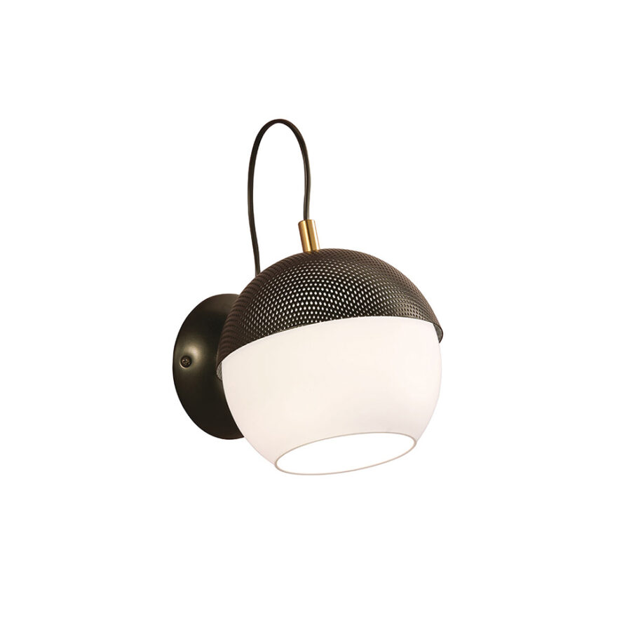 Aplică de interior Brody - Art. 3098000, Viokef, Negru/Alb/Auriu