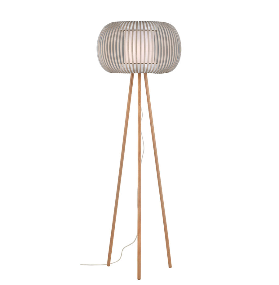 Lampadar de interior Iris - Art. 4160900, Viokef, Bej/Alb