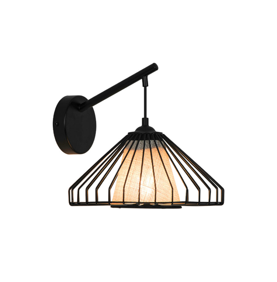 Aplică de interior Mona - Art. 4306700, Viokef, Negru/Bej