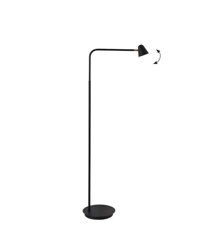 Lampadar de interior Enzo - Art. 4281000, Viokef, Negru