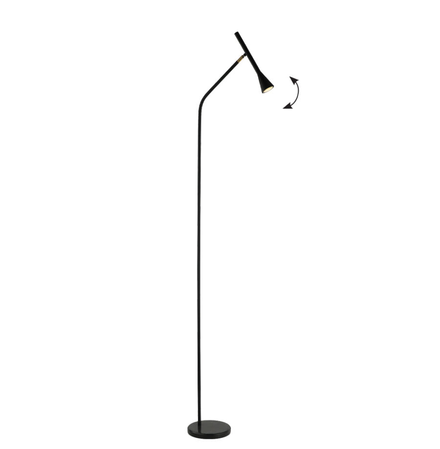 Lampadar de interior Melody - Art. 4283800, Viokef, Negru
