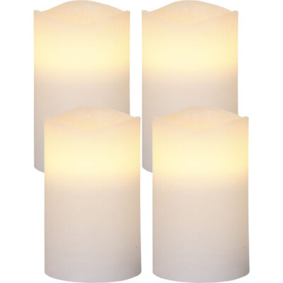 Set 4 lumânări MAY LED - Art. 064-60, Eglo, Alb